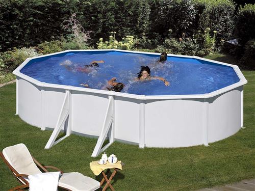 GRE Ovalpool, weiß, BxHxL: 300 x 120 x 500 cm - weiss