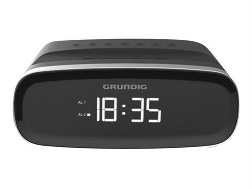 Grundig SCN130 - Radio-réveil - 1 Watt - noir