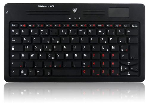 Clavier Bluetooth + Touchpad Minimax By Akor Noire, Minimax By Akor, Noire