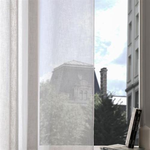 Voilage en polyester - FRED - 140 x 240 cm - Blanc