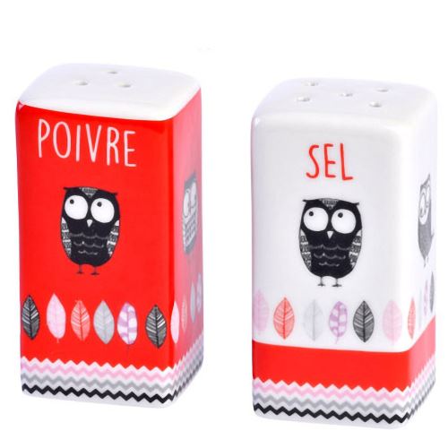 Set Sel et poivre Chouettes