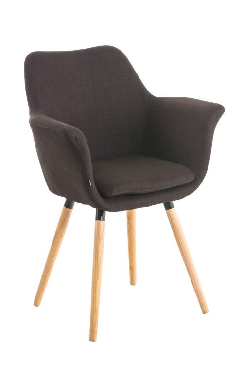 Chaise Vance revêtement tissu , Marron
