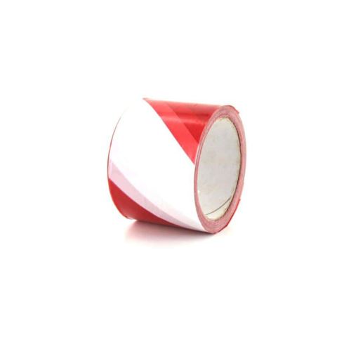 Ruban de signalisation rouge et blanc 100m