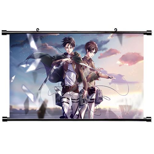 Poster en toile étanche Anime Attack on Titan #1 60x45 cm