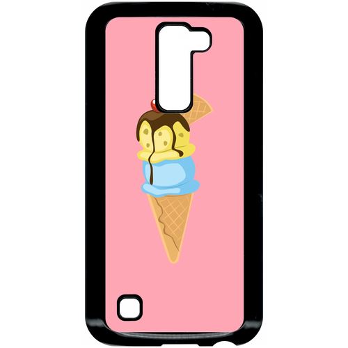 Coque Lg K10 Modele K420n Glace Cornet Rose