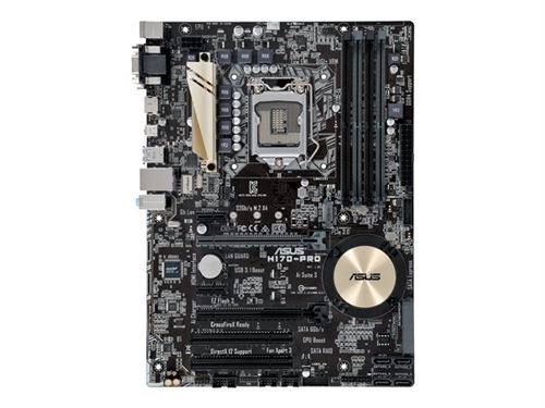 ASUS H170-PRO - Carte-m&egrave;re - ATX - LGA1151 Socket - Intel H170 Chipset - USB 3.0, USB-C - Gigabit LAN - carte graphique embarqu&eacute;e (unit&eacute; centrale requise) - audio HD (8 canaux) 