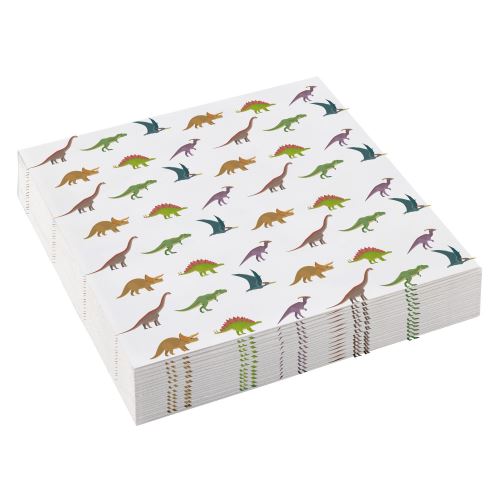 Amscan serviettes de table Happy Dinosaurs 25 x 25 cm papier 20 pièces