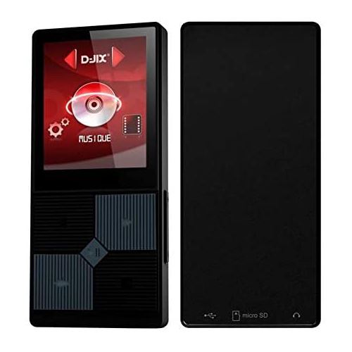 D-jix M320 Lecteur MP4 Bluetooth - 8GO - Format Audio : MP3, WMA, FLAC - Dictaphone - 8h d'autonomie - jusqu'a 16Go - Noir