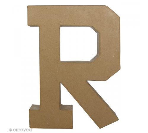 Lettre fantaisie R - 21,5 x 30 cm