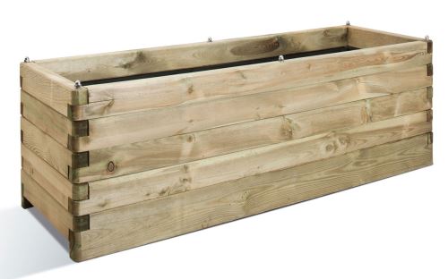 Jardinière en bois rectangulaire Oléa 150