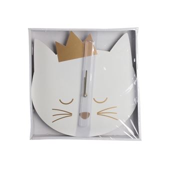 DITESMOT HORLOGE CHAT 30X30X4.5 CM