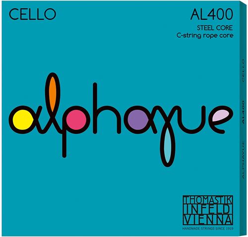 Thomastik-Infeld Cordes pour violoncelle Jeu 3/4 (Al400.34) Noyau plein nylon, tension moyenne