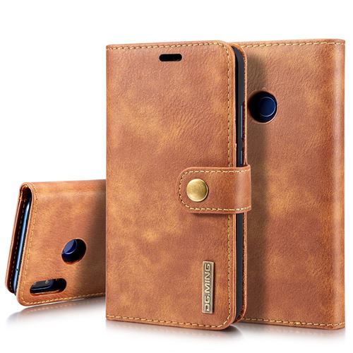 Etui en PU amovible 2-en-1 fractionnée marron pour votre Huawei P20 Lite/Nova 3e