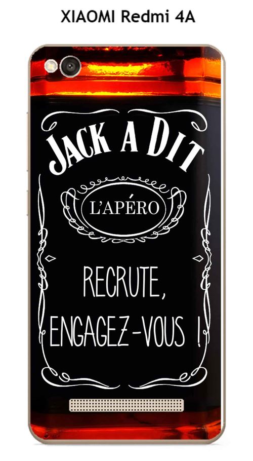 Coque XIAOMI Redmi 4A design Jack à Dit L'apéro