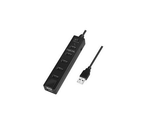 LogiLink USB 2.0 Hub 7-Port - Hub - 7 x USB 2.0 - desktop