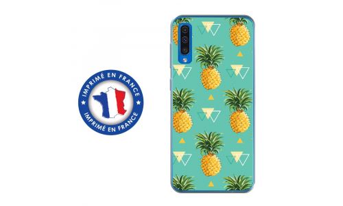 Coque souple pour Samsung Galaxy A50 avec impression Motifs ananas
