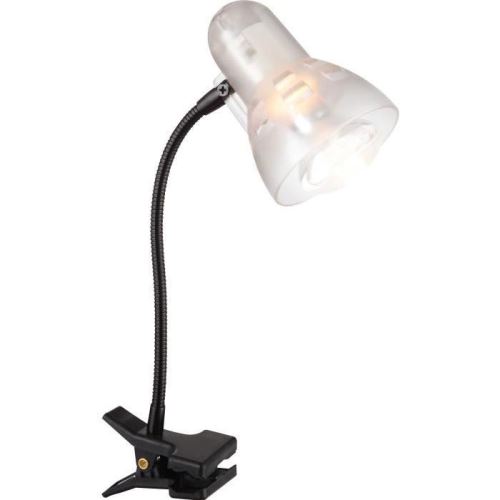 GLOBO LIGHTING Spot a pince métal noir - Plastique transparent - Interrupteur - 280 mm x 340 mm
