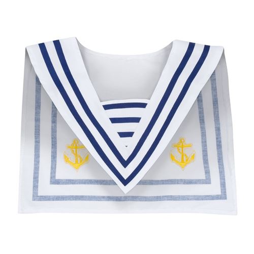 Col de matelot - Accessoire mixte pour int&eacute;rieur - Bleu et blanc