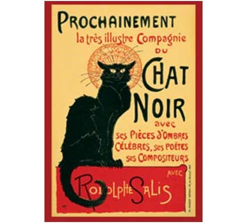 Théâtre du Chat Noir par Théophile Steinlen Poster Format Moyen 40 x 50 cm