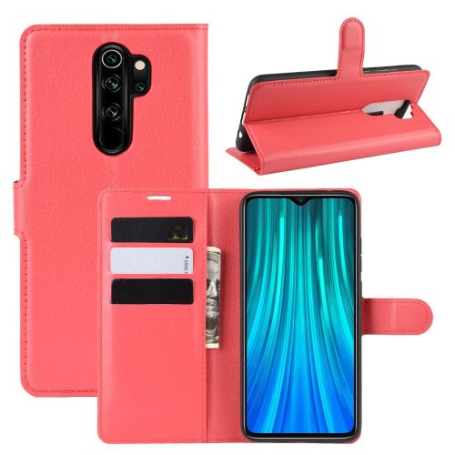 Etui en PU retourner rouge pour votre Xiaomi Redmi Note 8 Pro
