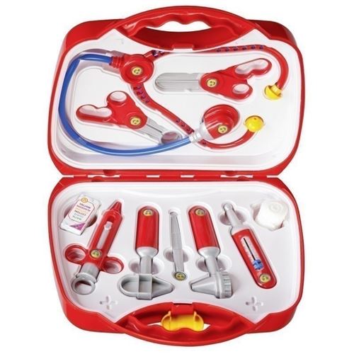 Klein valise de médecin avec accessoires 11 pièces rouge 26,5 cm
