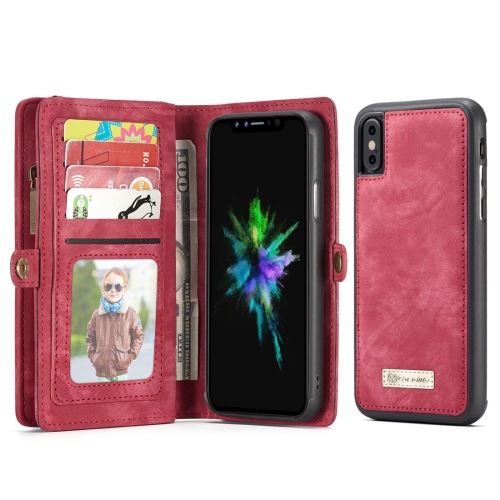 Iphone X / Xs Coque Protection Plastique Detachable Rouge Als82211