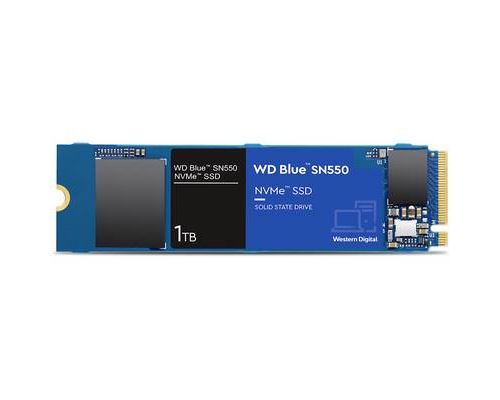 WD Blue SN550 NVMe SSD WDS100T2B0C - SSD - 1 TB - intern - M.2 2280 - PCIe 3.0 x4 (NVMe)