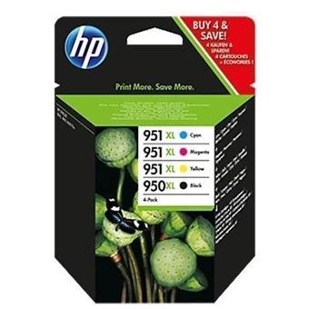 HP 953XL pack de 4 cartouches authentiques d'encre noire/cyan/magenta/jaune  grande capacité
