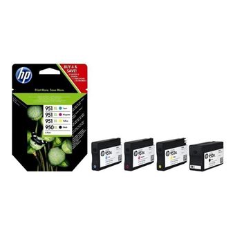Cartouche compatible HP 912XL - pack de 4 - noir, jaune, cyan, magenta Pas  Cher | Bureau Vallée