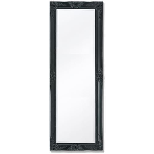 VidaXL Miroir mural Style baroque 140 x 50 cm Noir