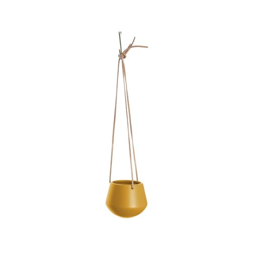 Present Time - Cache-pot design suspendu small Skittlie - H. 66 cm - Ocre jaune - Skittlie