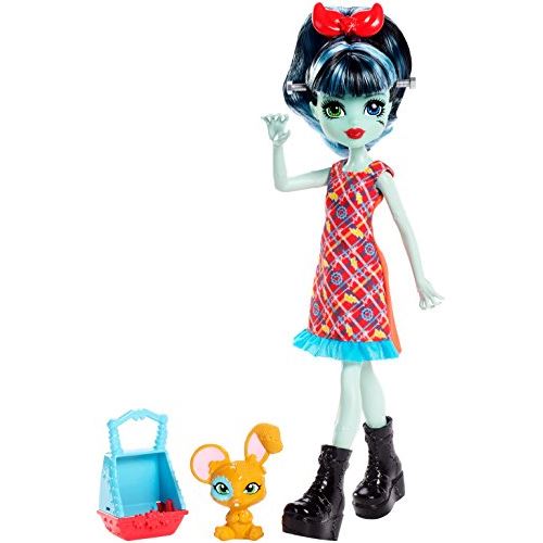 Monster High Monster Family Alivia Stein Doll Fashion Pet Hybrid Bunny Mouse