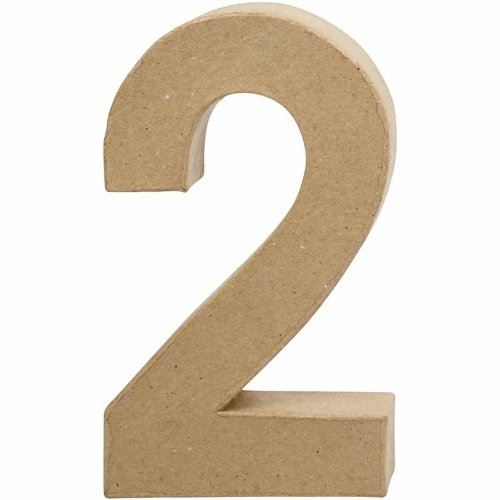 Creativ Chiffre, grand, h: 20,5 cm, 2, 1 piè ce