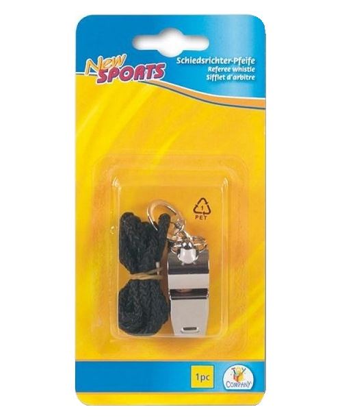 Sifflet d arbitre en metal avec cordon - foot - basketball - entraineur - sport