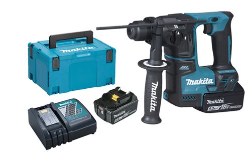 Perforateur Sds Plus Sans-Fil 18V + 2 Batteries 5Ah + Chargeur + Coffret Makpac - Makita - Dhr171Rtj