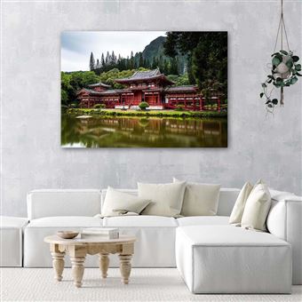 Image Tableau Toile Moderne Cadre Mural Canevas Temple Japonais
