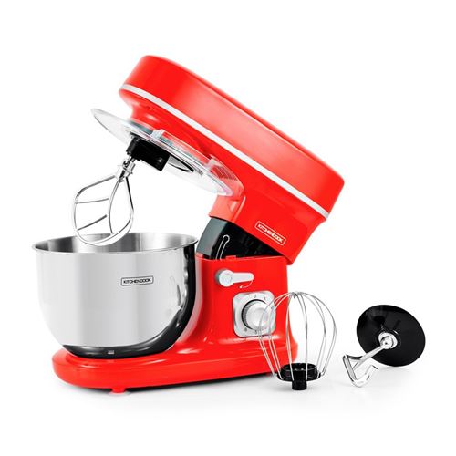 Non Communiqué Rouge Kitchencook - Robot Pâtissier Revolve_red - 1300 W 5 L - 3 Accessoires - Image 1