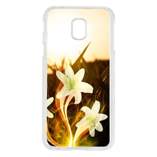 Coque Lys Blanc Illuminé Compatible Galaxy J5 2017 Transparent