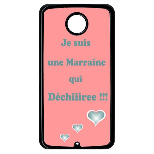 Coque Marraine Vieux Rose Et Bleu Compatible Google Nexus 6 Transparent