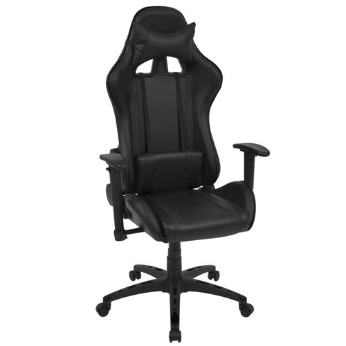 vidaXL Chaise de bureau inclinable Cuir artificiel Noir