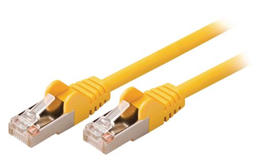 Valueline VLCP85121Y50 Câble réseau Cat5e Sf / utp Rj45 (8/8) Mâle - Rj45 (8/8) Mâle 5,00 M Jaune