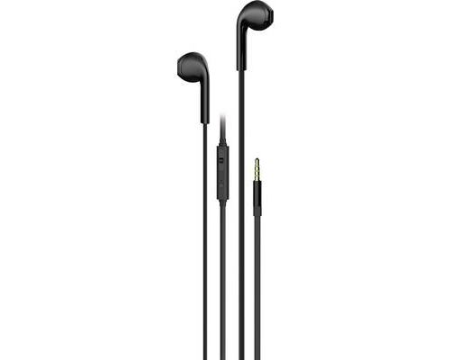 Vivanco URB 40 B - In-ear hoofdtelefoons met micro - inwendig - met bekabeling - 3,5 mm-stekker - zwart