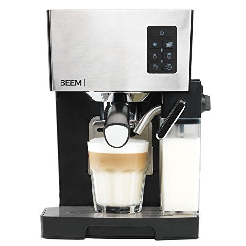 Beem porte-filtre expresso machine 1110sr, 19 bar pompe, 1450 w, 400 ml réservoir à lait amovible,