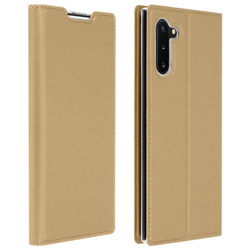Housse Samsung pour Galaxy Note 10 Étui Folio Porte-carte Support Vidéo Dux Ducis Or