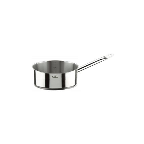 Inoxibar Casserole Francais Ligne Professionnelle En Inox - O 24 Cm - 3 L - Gris - Tous Feux Dont Induction
