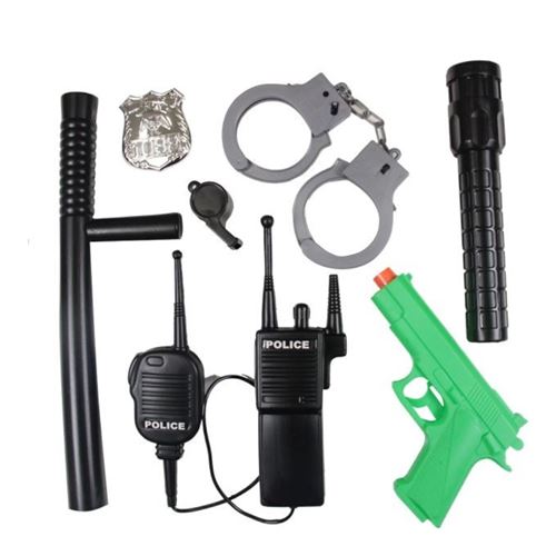 panoplie accessoires police junior 7 pièces - Coloris : Noir997580