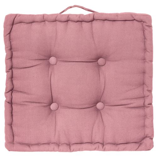 Coussin de sol - 40 x 40 cm. - Rose
