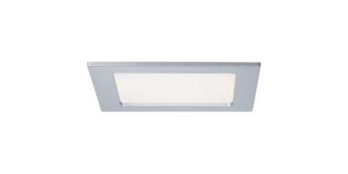 Spot encastrable LED pour salle de bain LED intégrée Paulmann 92080 blanc chaud 12 W chrome