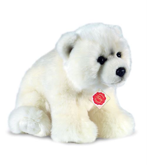 Teddy de Hermann 91525 Ressort – Ours Polaire 25 cm