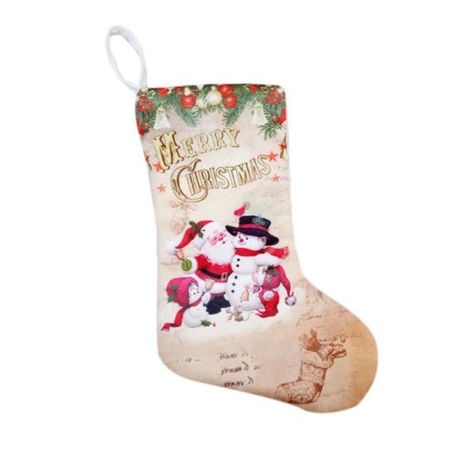Bas de noël sac cadeau, décorations de noël - Multicolore 30x15x20CM #1